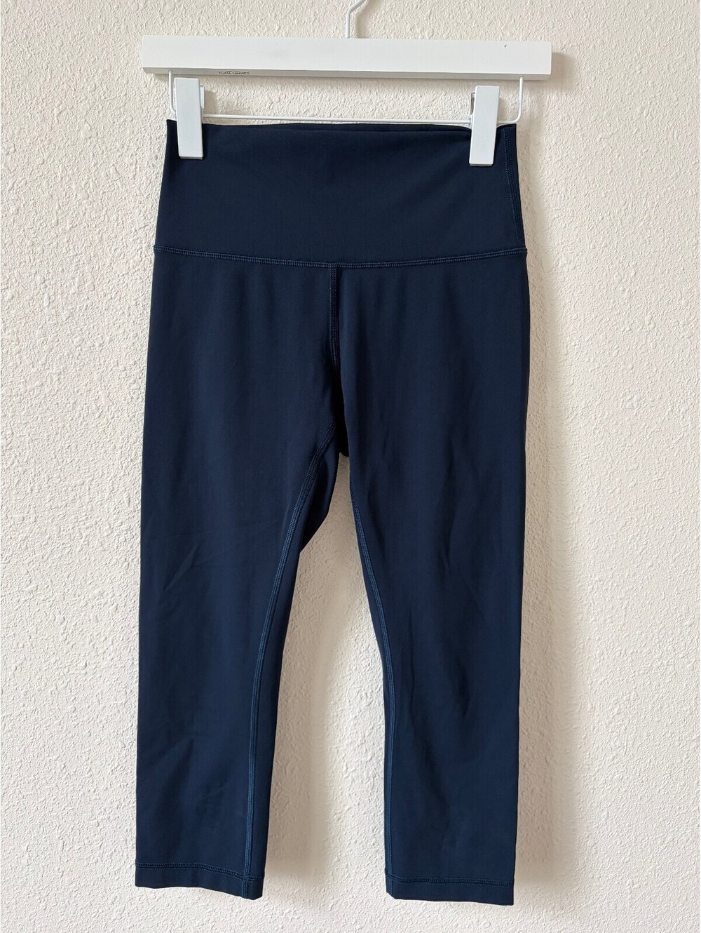 Lululemon Wunder Under Crop Hi Rise Full On Luxtreme 21" Inseam True Navy Size 6